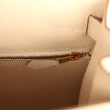 Hermes Kelly Sellier 28 Craie Epsom Gold Hardware - Thumbnail View 9