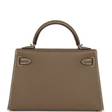 Hermes Kelly Sellier 20 Etoupe Epsom Palladium Hardware - Thumbnail View 4