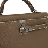 Hermes Kelly Sellier 20 Etoupe Epsom Palladium Hardware - Thumbnail View 7