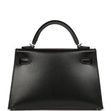 Hermes Kelly Sellier 20 Black Box Palladium Hardware - Thumbnail View 4