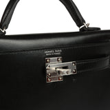 Hermes Kelly Sellier 20 Black Box Palladium Hardware - Thumbnail View 7