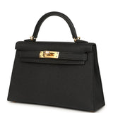 Hermes Kelly Sellier 20 Black Epsom Gold Hardware - Thumbnail View 5