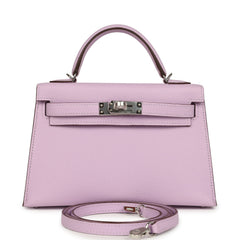 Hermes Kelly Sellier 20 Guimauve Epsom Palladium Hardware