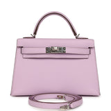 Hermes Kelly Sellier 20 Guimauve Epsom Palladium Hardware - Thumbnail View 1