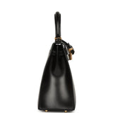 Hermes Kelly Sellier 25 Black Box Gold Hardware - Thumbnail View 3
