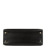 Hermes Kelly Sellier 25 Black Box Gold Hardware - Thumbnail View 6