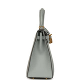 Hermes Kelly Sellier 25 Bleu Glacier Epsom Gold Hardware - Thumbnail View 3