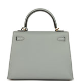 Hermes Kelly Sellier 25 Bleu Glacier Epsom Gold Hardware - Thumbnail View 4