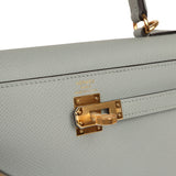Hermes Kelly Sellier 25 Bleu Glacier Epsom Gold Hardware - Thumbnail View 7
