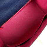 Pre-owned Hermes Special Order (HSS) Kelly Sellier 28 Bleu Iris Verso Ostrich Brushed Gold Hardware - Thumbnail View 8