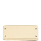 Hermes Kelly Sellier 25 Tri-Color Nata, Chai, Gris Meyer Epsom Palladium Hardware - Thumbnail View 6