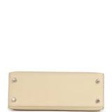 Hermes Kelly Sellier 25 Craie Epsom Palladium Hardware - Thumbnail View 6