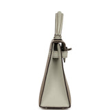 Hermes Special Order (HSS) Kelly Sellier 20 Gris Tourterelle, Gris Perle Chevre Mysore Palladium Hardware - Thumbnail View 3
