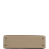 Hermes Special Order (HSS) Kelly Sellier 20 Gris Tourterelle, Gris Perle Chevre Mysore Palladium Hardware - Thumbnail View 6