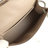 Hermes Special Order (HSS) Kelly Sellier 20 Gris Tourterelle, Gris Perle Chevre Mysore Palladium Hardware - Thumbnail View 8