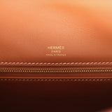 Pre-owned Hermes Kelly Sellier 28 Ecru-Beige Toile H Canvas, Gold Swift Gold Hardware - Thumbnail View 7