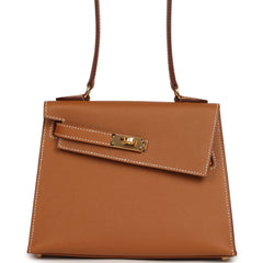 Hermes Kelly Sellier en Desordre 20 Gold Epsom Gold Hardware