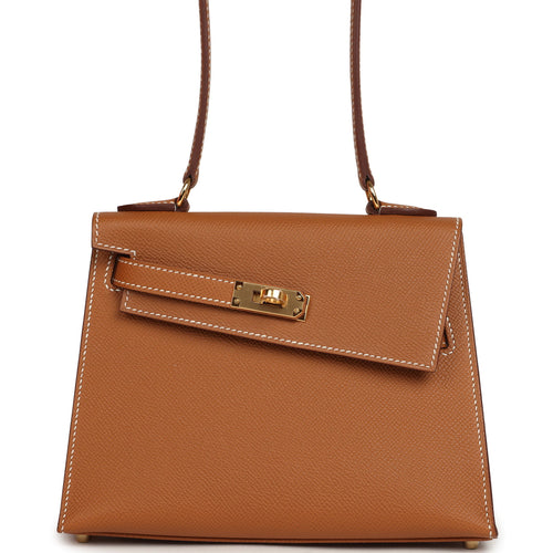 Hermes Kelly Sellier en Desordre 20 Gold Epsom Gold Hardware