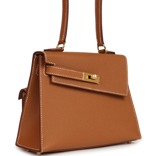 Hermes Kelly Sellier en Desordre 20 Gold Epsom Gold Hardware