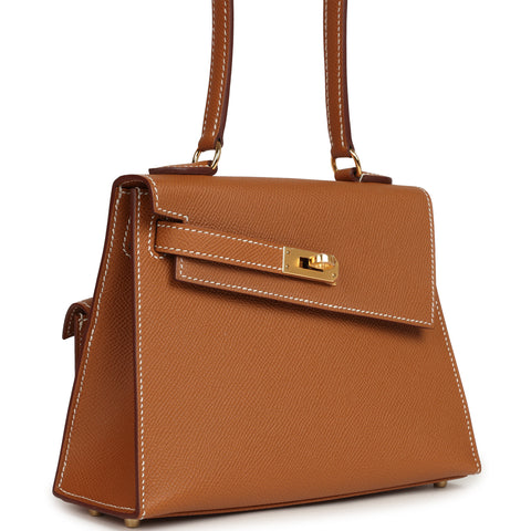 Hermes Kelly Sellier en Desordre 20 Gold Epsom Gold Hardware