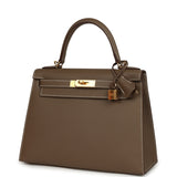 Hermes Kelly Sellier 28 Etoupe Epsom Gold Hardware - Thumbnail View 5