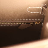 Hermes Kelly Sellier 28 Etoupe Epsom Gold Hardware - Thumbnail View 9