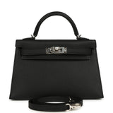 Hermes Kelly Sellier 20 Black Epsom Palladium Hardware - Thumbnail View 1