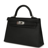 Hermes Kelly Sellier 20 Black Epsom Palladium Hardware - Thumbnail View 5