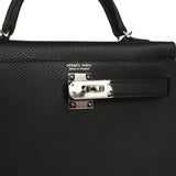 Hermes Kelly Sellier 20 Black Epsom Palladium Hardware - Thumbnail View 7
