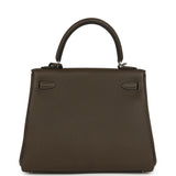 Hermes Kelly Retourne 25 Vert Loden Togo Palladium Hardware - Thumbnail View 4