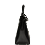 Vintage Hermes Kelly Sellier 32 Black Box Palladium Hardware - Thumbnail View 3