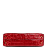 Hermes Kelly Sellier 20 Braise Shiny Alligator Gold Hardware - Thumbnail View 6