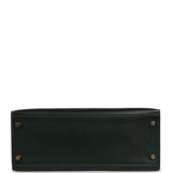 Pre-owned Hermes Kelly Sellier 28 Vert Fonce Box Gold Hardware - Thumbnail View 6