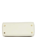 Hermes Kelly Retourne 25 New White Swift Gold Hardware - Thumbnail View 6