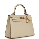 Hermes Kelly Sellier 25 Nata Epsom Gold Hardware - Thumbnail View 2