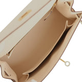 Hermes Kelly Sellier 25 Nata Epsom Gold Hardware - Thumbnail View 8