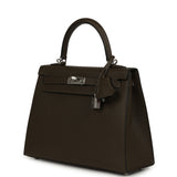 Hermes Kelly Sellier 25 Vert Loden Epsom Palladium Hardware - Thumbnail View 5