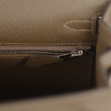 Hermes Kelly Sellier 25 Vert Loden Epsom Palladium Hardware - Thumbnail View 9