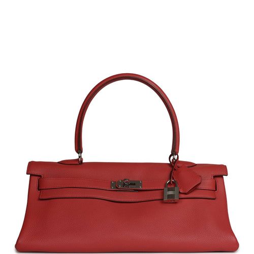 Vintage Hermes Shoulder Kelly 42 JPG Bougainvillea Togo Palladium Hardware