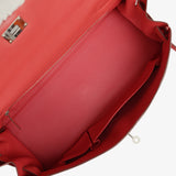 Vintage Hermes Shoulder Kelly 42 JPG Bougainvillea Togo Palladium Hardware - Thumbnail View 9