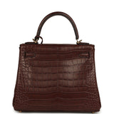 Hermes Kelly Retourne 25 Havane Matte Alligator Permabrass Hardware - Thumbnail View 4