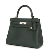 Hermes Kelly Retourne 28 Vert Mangrove Togo Palladium Hardware - Thumbnail View 5