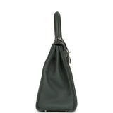 Hermes Kelly Retourne 28 Vert Mangrove Togo Palladium Hardware - Thumbnail View 3