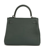 Hermes Kelly Retourne 28 Vert Mangrove Togo Palladium Hardware - Thumbnail View 4