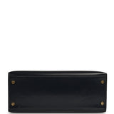 Vintage Hermes Kelly Sellier 28 Bleu Navy Box Gold Hardware - Thumbnail View 6