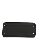 Pre-owned Hermes Kelly Retourne 28 Black Togo Gold Hardware - Thumbnail View 6