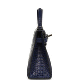Hermes Kelly Sellier 20 Bleu Saphir Matte Alligator Palladium Hardware - Thumbnail View 3