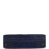 Hermes Kelly Sellier 20 Bleu Saphir Matte Alligator Palladium Hardware - Thumbnail View 6