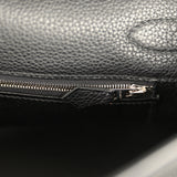 Vintage Hermes Shoulder Kelly 42 JPG Black Clemence Palladium Hardware - Thumbnail View 9