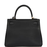 Pre-owned Hermes Kelly Retourne 28 Bleu Nuit Togo Gold Hardware - Thumbnail View 4